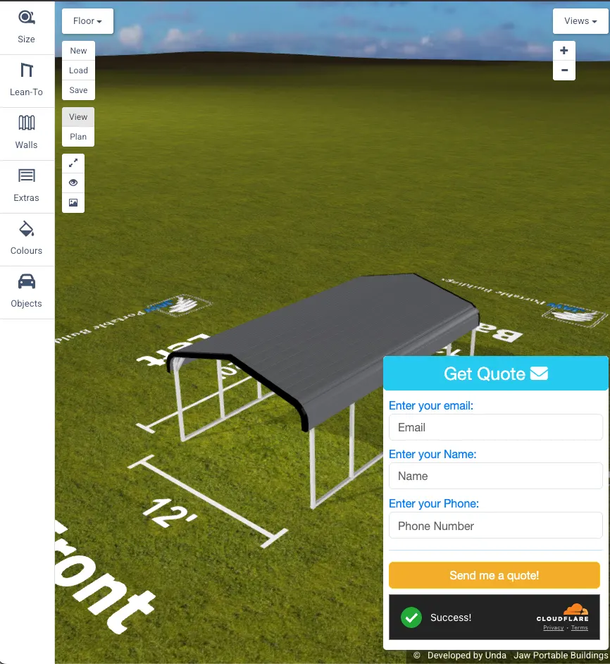 Portable Building Quote Calculator Software